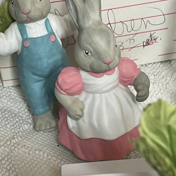 Department 56 Carrot Patch Collection Bunnies, Table, Etc - Picture 3 of 7